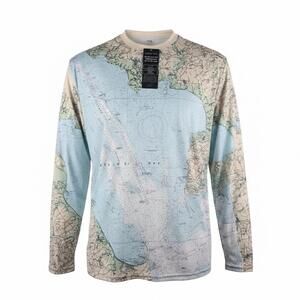 TOP DECK GEAR Nautical chart long sleeve size 3XL